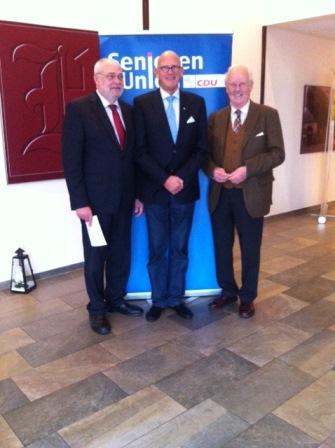 v.l. Rainer Hajek, Walter Klemme, Prof. Dr. Otto Wulff